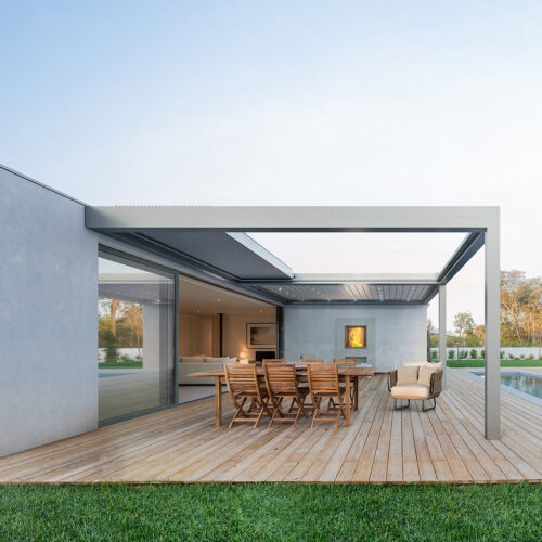 Modern villa with pool and garden